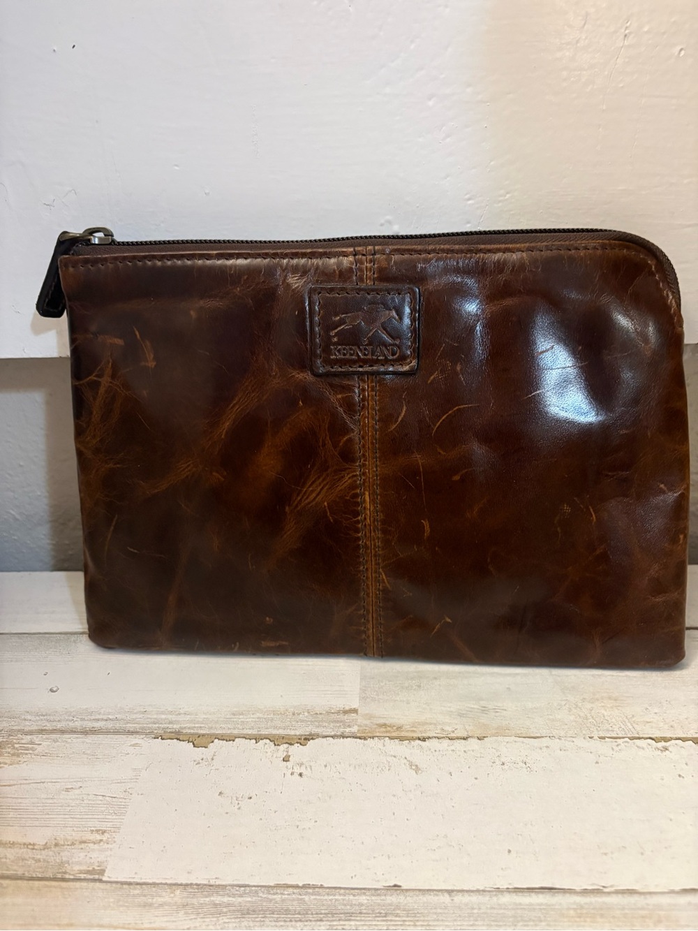 Moore&Giles Keeneland Equestrian Leather Pouch Hirse Racing Memorabilia